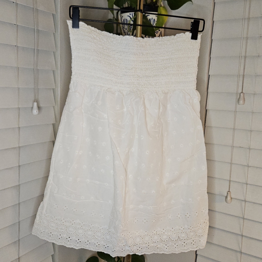 Juicy Couture White Strapless Dress
